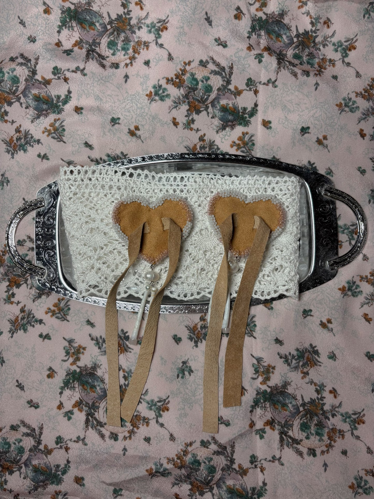 Beaded Bow Hairties
