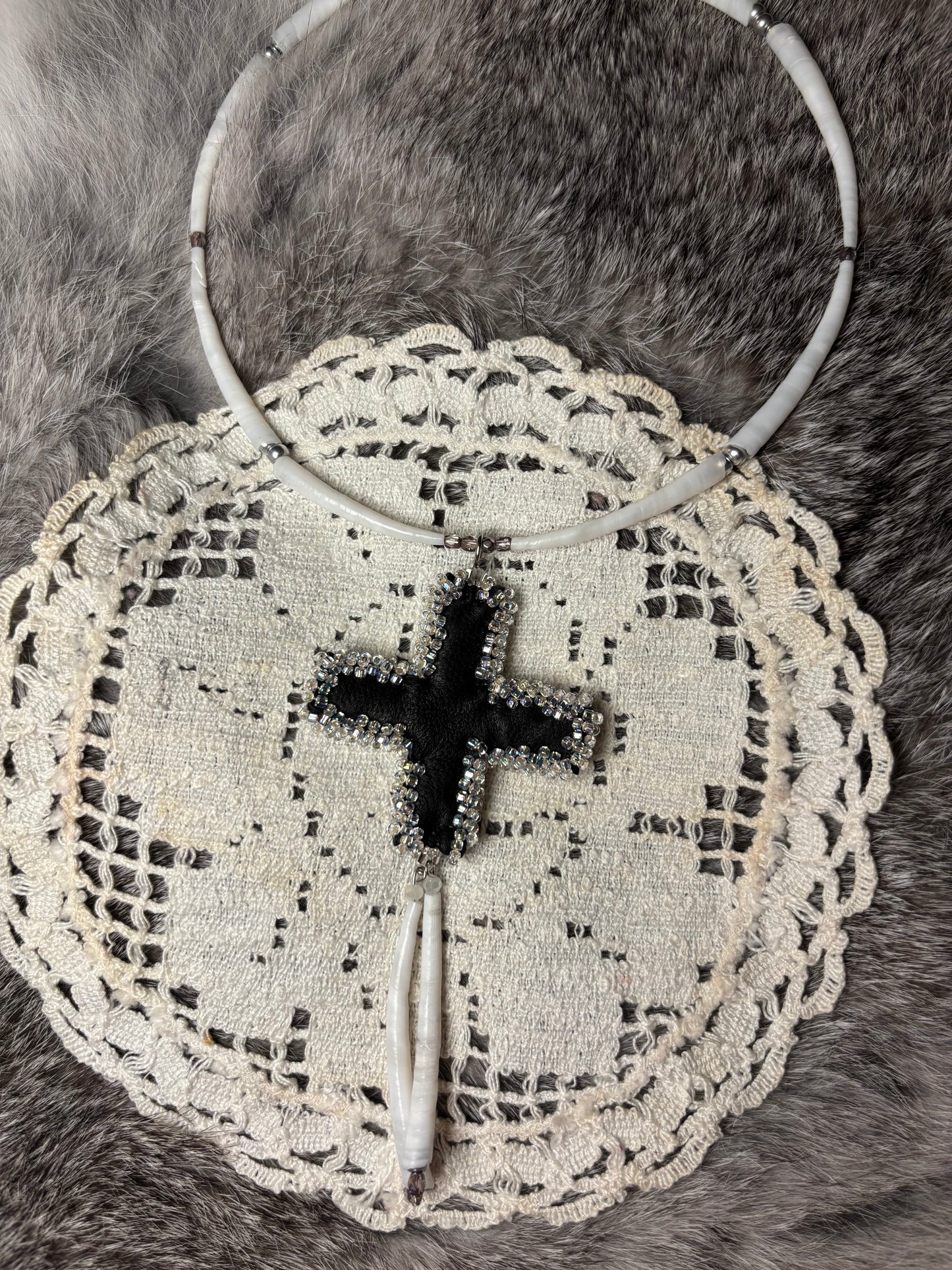 Star Necklace in Navy Blue