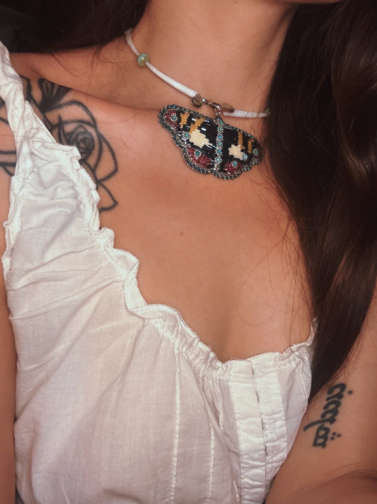Beaded Butterfly Necklace