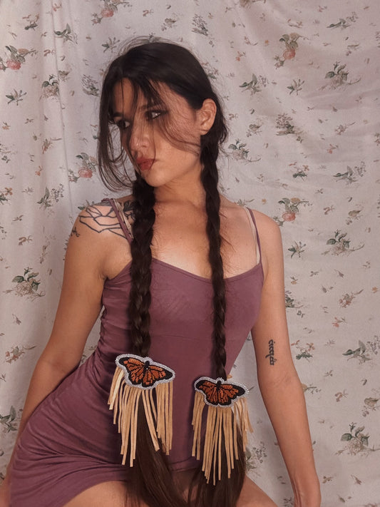 Fringe Butterfly Hairties