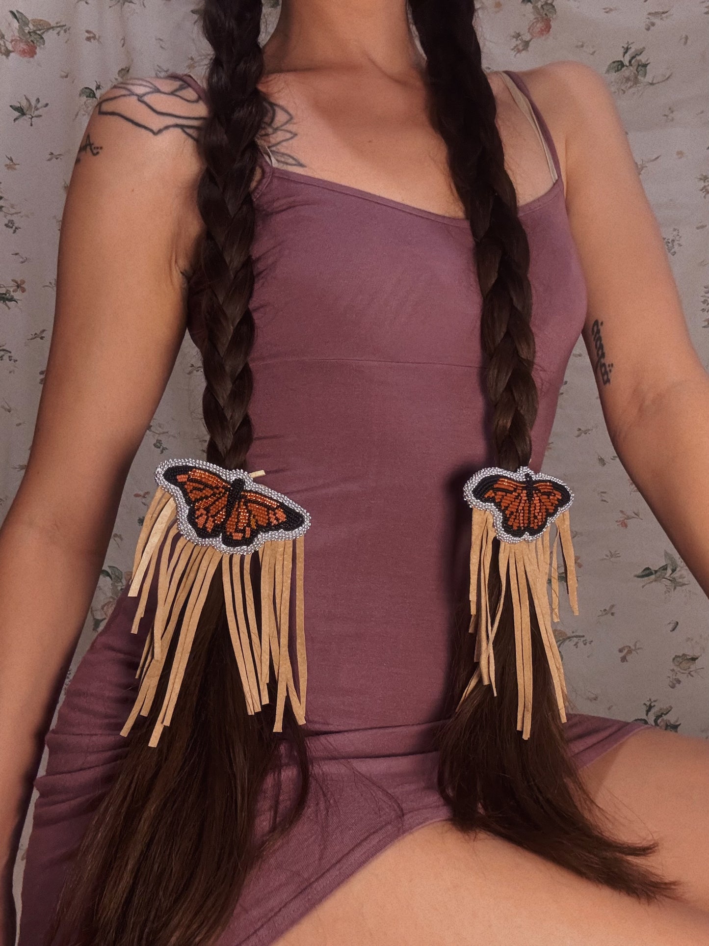 Fringe Butterfly Hairties