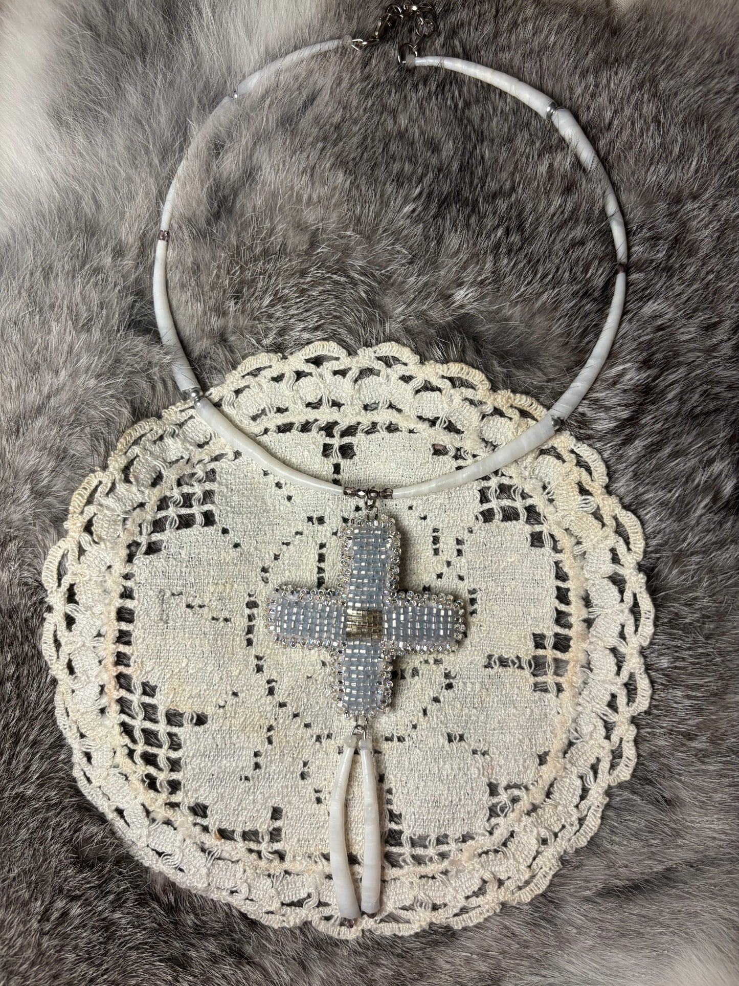 Star Necklace in Icy Blue