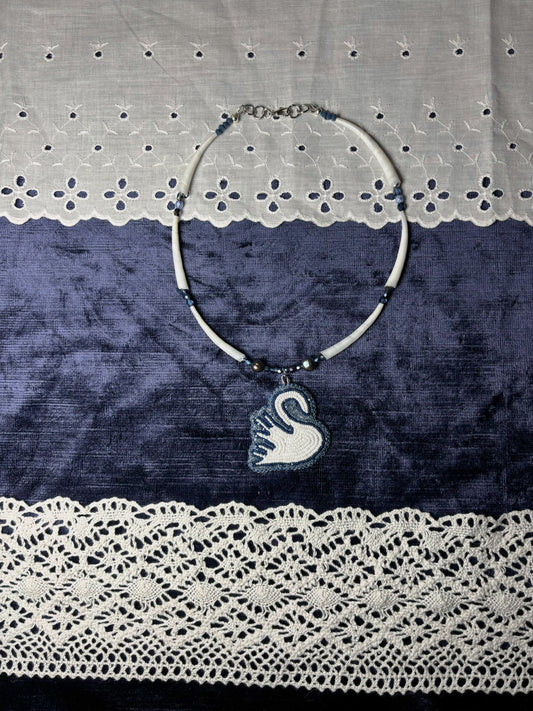 Mazzy Star Beaded Swan Necklace