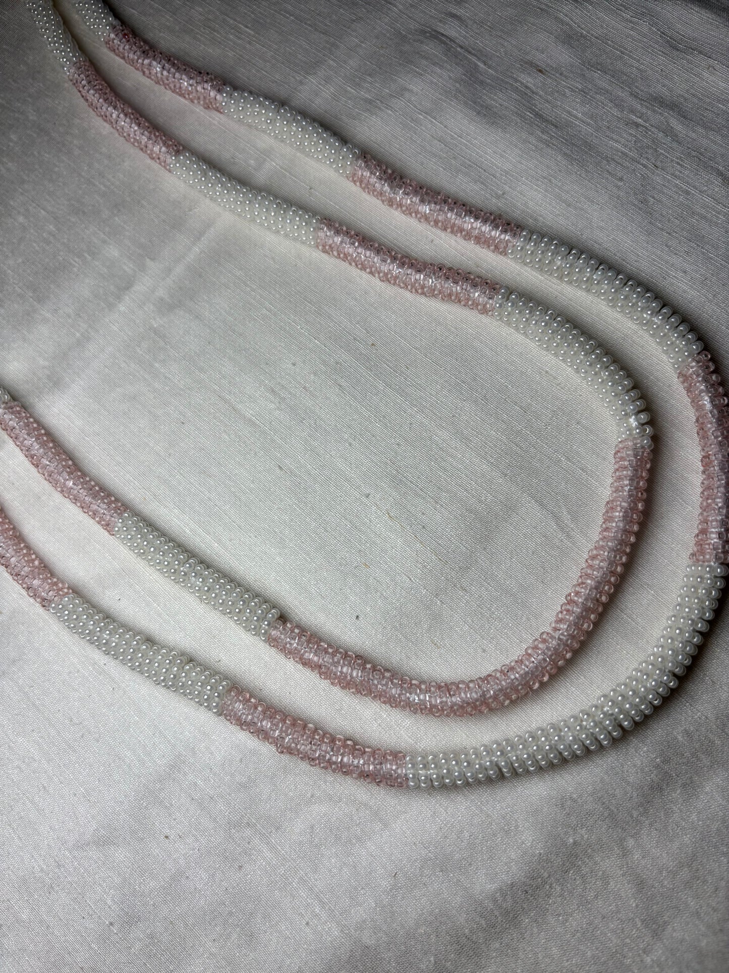 Beaded Rope Double Necklace