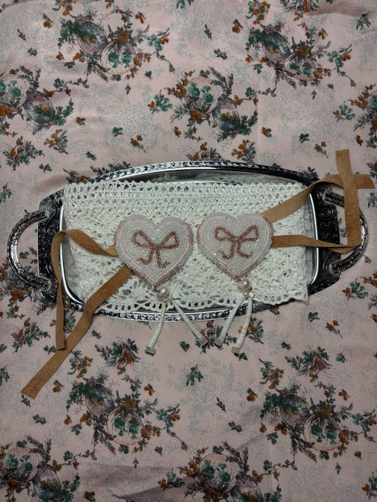 Beaded Bow Hairties
